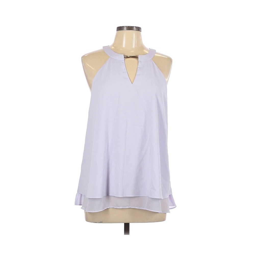 Gianni Bini Women's Lavender Halter Top Flowy Blouse